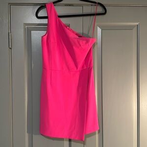 FRENCH CONNECTION whisper one shoulder mini dress morning glory Barbie size 6